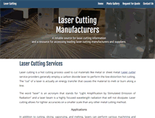 Tablet Screenshot of laser-cutting-services.com